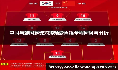 中国与韩国足球对决精彩直播全程回顾与分析