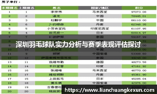 深圳羽毛球队实力分析与赛季表现评估探讨